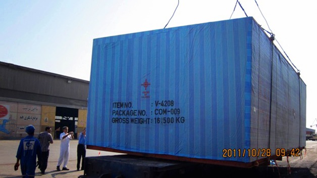 Transit of Equipment from Bandar Abbas to Aktau/Kazakhstan - 2011