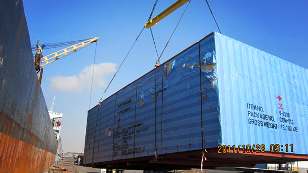Transit of Equipment from Bandar Abbas to Aktau/Kazakhstan - 2011
